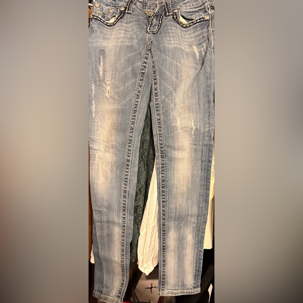 Miss Me Light Blue Denim Jeans - Picture 9 of 12